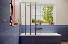 Шторка для ванны Ambassador Bath Screens 120x140 16041112 хром, прозрачный