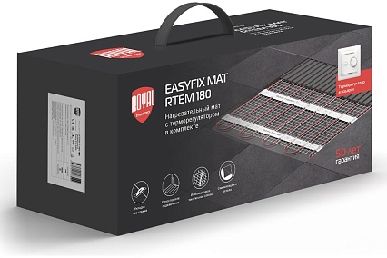 Мат нагревательный Royal Thermo EasyFix Mat RTEM 2-180-0,5 (комплект с терморегулятором) НС-1599094