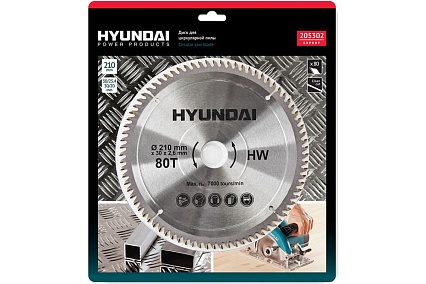 Диск (210х30х2.6 мм; 80T) для циркулярных пил Hyundai 205302