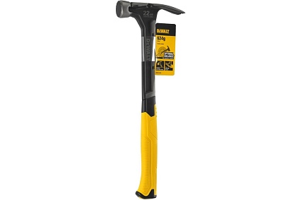 Молоток DeWalt одноэлементный, с прямым гвоздодером, 624 г DWHT0-51064