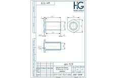Штуцер для врезки в бочку HG 1/2&quot; НР короткий 1897797
