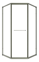 Душевой уголок Timo TTSS-100/13C-8L 100x100 левый, прозрачный, никель