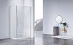 Душевой уголок Vincea Слим-Н (Slim-N) VSR-4SN9013CLBN 130x90 брашированный никель, стекло прозрачное