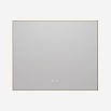 Зеркало Vincea VLM-4F100GM-2 100x80 см, сенсорный выключатель, антипар, диммер, вороненая сталь
