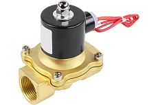 Электромагнитный клапан DN.ru VS2W-100E-NC Ду25 Ру10 латунь, резьба 1&quot; EPDM 220B AC D130-01250