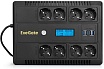 Источник бесперебойного питания Exegate NEO Smart LHB-650.LCD.AVR.8SH.CH.RJ.USB 650VA 390W, LCD, AVR, 8*Schuko, RJ45 11, USB, 4*USB-порта для зарядки, Black 295013