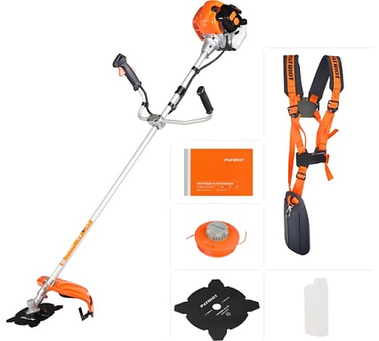 Бензиновый триммер Patriot 4555ES Country с неразборной штангой 250108045