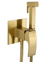 Смеситель Wonzon&Woghand Fit WW-88829009-BG с гигиеническим душем, брашированное золото