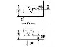 Подвесное биде Duravit Happy D.2 2258150000