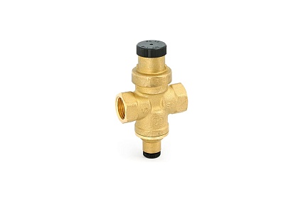 Редуктор давления Uni-Fitt Compact 1/2 В, латунный, с отверстием под радиальный манометр 1/4 202G2140