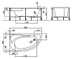 Акриловая ванна Kolpa-San Calando BASIS 160x90 L/R