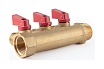 Коллектор с шаровыми кранами PROFACTOR в/н 3/4" х 3 вых 1/2"нар PF MV 264.3