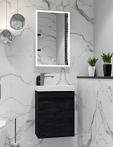 Мебель для ванной Art&Max Family-M 40 см, с дверцей, Hard Coal