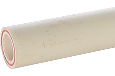 Армированная стекловолокном труба PRO AQUA PP-R RUBIS SDR 6 Белая d-20 мм, 2 м PA37208P