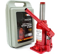 Гидравлический бутылочный домкрат Vettler Samson 6т, 180x350 в кейсе VEBJm6