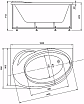 Акриловая ванна Aquatek Бетта 160х97 L/R