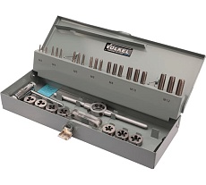 Набор метчиков и плашек VOLKEL M3-M12 HSS-G 33 предмета V49501