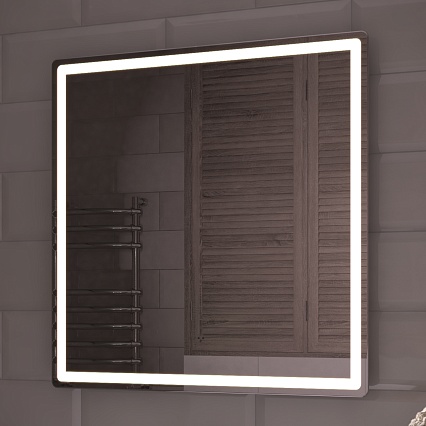 Зеркало Vigo Geometry Comfort 80 см с подсветкой, антипар