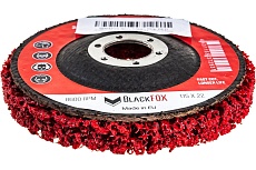 Диск зачистной Clean Strip Red 115х22 мм с фибровой оправкой BlackFox 12575