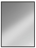 Зеркало Vincea VLM-3VN500B 50x70 см, сенсорный выключатель и диммер, черный