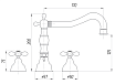 Смеситель для раковины Migliore Princeton Plus ML.PRP-8012.DO золото