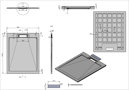 Поддон для душа Vincea VST-4SRL8010W 100x80 белый матовый