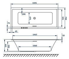 Акриловая ванна Excellent Heaven Slim WAEX.HEV16WHS 160x75