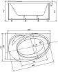 Акриловая ванна Aquatek Бетта 170х97 см L