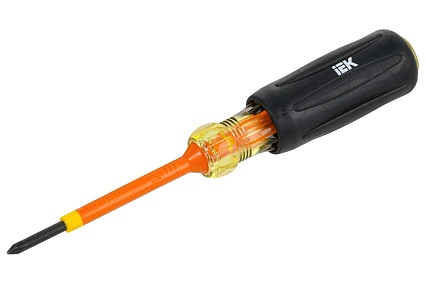 Отвертка IEK Arma2l 5 диэлектрическая ph0x60 т3 A2L5-SC30-T3-PH-00-060