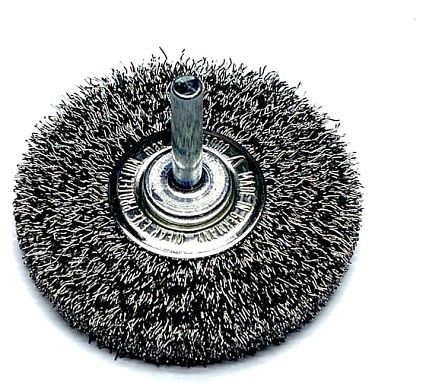 Щетка диск гофрированная Lessmann 70х9х0.30 мм, хвост-к 6 мм 417162