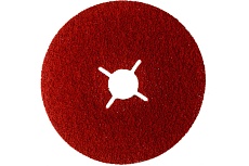 Керамический фибровый диск со шлицами XF885 (50 шт, 125х22 мм, P40) VSM 004836