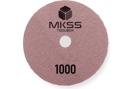 Алмазный гибкий шлифовальный круг MKSS Toolbox MK2606 АГШК Ø100 Р1000 для сухой полировки MKSS MK26061000
