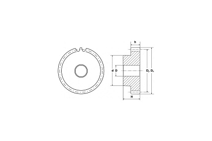 Зубчатая шестерня Sati со ступицей, M1,5, Z22 PM27022
