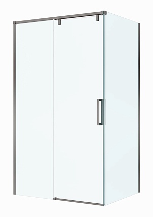 Душевой уголок BelBagno SOFT_CLOSE-1-AH-1-120/90-C-GM 120x90 прозрачный, оружейная сталь Душевой уголок BelBagno SOFT_CLOSE-1-AH-1-120/90-C-GM 120x90 прозрачный, оружейная сталь