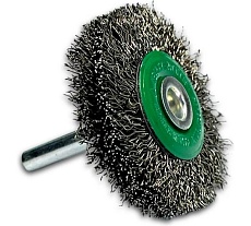Щетка дисковая гофрированная Lessmann Д 50x11 0,30мм, нерж., хвост-к 6мм 415362