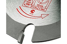 Диск пильный по дереву 125x22.23/20 мм, z3 для ушм TORGWIN T537374