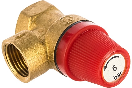 Предохранительный клапан СТМ ТЕРМО 1/2", г/г, 6 Бар CRVP6F12