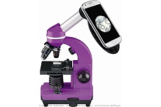 Микроскоп Bresser Junior Biolux SEL 40–1600x, фиолетовый 74321