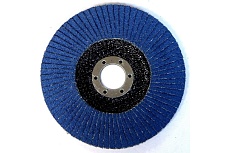 Круг лепестковый торцевой КЛТ1 125x22.23 мм, P100, по нержавеющей стали Abraflex FLD20INOX125P100