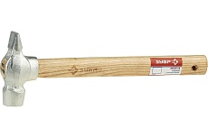 Слесарный оцинкованный цельнокованный молоток с защитным ободом, круглый боек, 0,2кг Зубр 4-20017-02