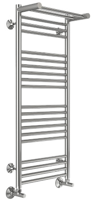 Полотенцесушитель водяной Terminus Аврора П20 400x1000, 4670078529435 c полкой