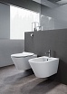 Подвесной унитаз GSI Kube X 9415FR211 с креплением 55x36 безободковый, белый