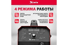 Инверторный аппарат полуавтоматической сварки MTX mig-220s, 220a, катушка 5 кг 94304