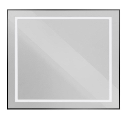 Зеркало BelBagno SPC-KRAFT-900-800-SENS-NERO 90x80 см сенсорный выключатель, черный
