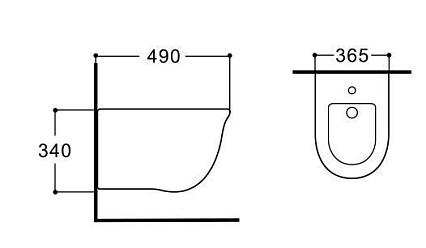 Подвесное биде Aquatek Классик AQ1161-00 белый Подвесное биде Aquatek Классик AQ1161-00 белый