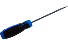Шлицевая магнитная отвертка Forsage SL5х125мм, на пластиковом держателе F-7131255(28114)