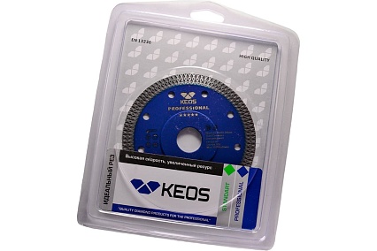 Диск алмазный Professional X-tile по керамограниту (115 мм, 22.23 мм, 1.2 мм) KEOS DBP04.115