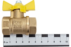 Шаровой кран для газа Valfex 1/2&quot; ВР/ВР ручка-бабочка, латунный 11Б27фтМ VF.277.LB3.012.Bir