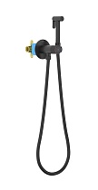 Смеситель Aquatek Бетта AQ1023MB с гигиеническим душем, черный матовый