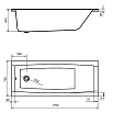 Акриловая ванна Santek Санторини 170x70 1.WH30.2.487